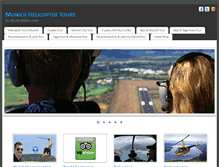 Tablet Screenshot of helicopter-tours-munich.com